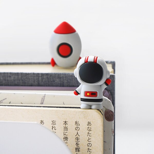 Bookmarks Manufacturer - Cute 3D PVC Cartoon Astronaut for Book Office