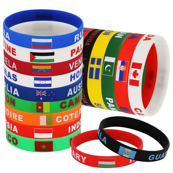 Silicone Bracelet Supplier - 2026 World Football Sports United States Flag
