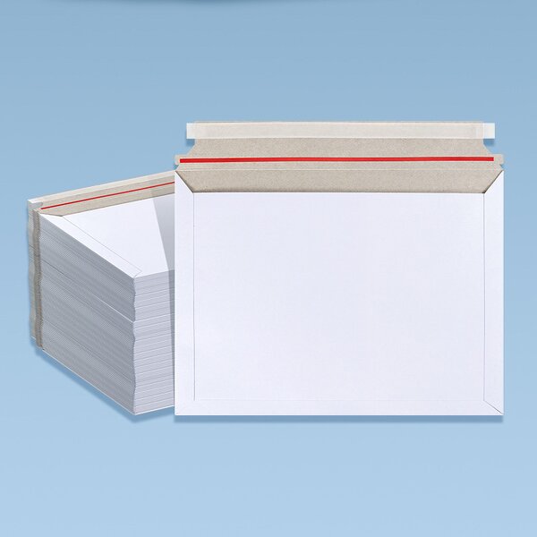 Mailers Factory - 9x12 Inch Self Seal Photo Document Rigid Blank Custom