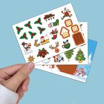 Paper Sticker Manufacturer - Waterproof Self-Adhesive Christmas Puzzle Cartoon