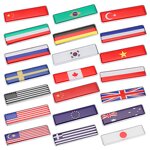 Car Emblem Badges Factory - Aluminum Alloy Epoxy America Flags Custom
