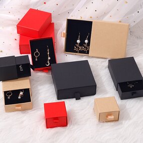Paper Box Manufacturer - Custom Logo Kraft Drawer Soap Gift Ring Jewellery