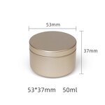 Metal Tin Box Manufacturer - Custom Logo Round 50ML Small Empty with Lids