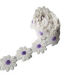 Embroidery Badges Patch Supplier - Appliques Clothing Water Soluble Daisy