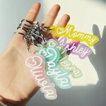 Acrylic Keychain Charms Factory - Personalized Cute Backpack Name Tags Custom