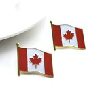 Flag Brooch Pin Factory - Canada Custom Hard Enamel Lapel Pins