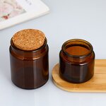 Glass Candle Jars Manufacturer - Custom Logo 200ml Empty with Wood Lids