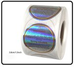 Warning Labels Supplier - 1.5 Inches PVC Holographic Candle 500pcs Roll