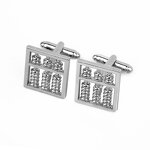 Cufflinks Supplier - New Blank Metal Alloy Men's Custom Printed Abacus
