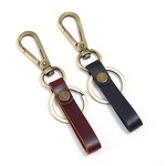 Leather Keychain Supplier - Luxury Genuine Leather Men Car Key Holder