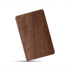 Wood Business Cards Supplier - Custom Engraved Eco-Friendly Beech Walnut