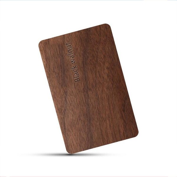 Wood Business Cards Supplier - Custom Engraved Eco-Friendly Beech Walnut