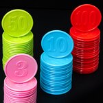 Game Token Coin Supplier - Custom 38mm Plastic Poker Chip Learning Counters