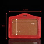 ID Badge Cover Supplier - PU Leather Student Employee Bus Visiting Card