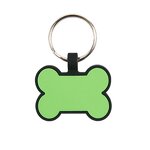 Pet Tag Supplier - Personalized Blank Silicone Bone with Keyring
