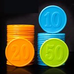 Game Token Coin Supplier - Custom 38mm Plastic Poker Chip Learning Counters