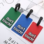 Luggage Tag Supplier - Custom PVC 2D Baggage Handbag School Bag Label