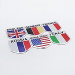 Car Emblem Badges Manufacturer - Wholesale Aluminium Alloy American Flag