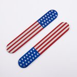 Car Emblem Badges Factory - Black American Flag Custom Logo Enamel 3D