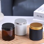 Glass Candle Jars Manufacturer - 120ml Empty Amber with Tin Lids Custom
