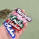 Acrylic Keychain Charms Factory - Personalized Cute Backpack Name Tags Custom