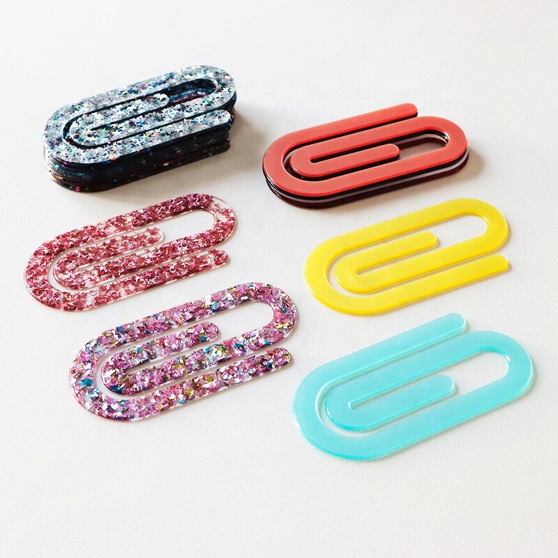 Bookmark Clips Factory - Cute Glitter Acrylic Custom Acrylic Book Marks