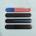 Car Emblem Badges Factory - Black American Flag Custom Logo Enamel 3D