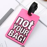 Luggage Tag Supplier - Custom PVC 2D Baggage Handbag School Bag Label