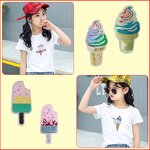 Embroidered Patch Supplier - DIY Custom Cute Ice Lolly Sequin Jeans