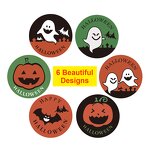 Stickers Manufacturer - Waterproof Self-Adhesive Halloween Pumpkin 6 Designs