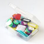 Key Tags Supplier - 50pcs Pack Plastic with Split Key Ring Label Window