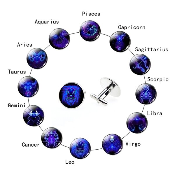 Cufflinks Supplier - Custom Metal Round for Men Birthday Valentine's Day