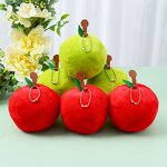 Plush Keychain Supplier - Cute Apple Fruit Stuffed Fruit Toy Kawaii Fluffy