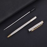 Ball Pen Supplier - Promotional Slim Metal Office School Supplies Custom