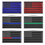 Car Emblem Badges Factory - Aluminum Alloy Self-Adhesive American Flag