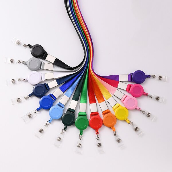 ID Badge Lanyard Manufacturer - Personalized Nylon Retractable with Badge Reel