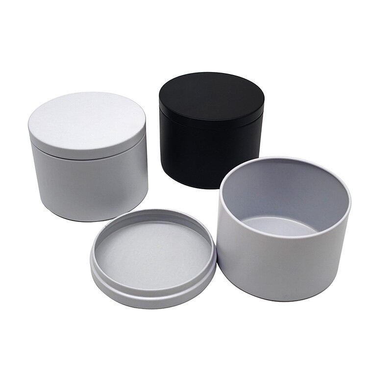 Metal Tin Box Supplier - Wholesale 240ML Empty Round Candle Packaging