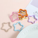 Carabiner Clip Keyring Manufacturer - Colorful Star Shape Spring Snap Hook