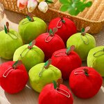 Plush Keychain Supplier - Cute Apple Fruit Stuffed Fruit Toy Kawaii Fluffy