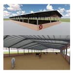 Steel Structure Barn Kits Manufacturer - OEM/ODM for Sale Design Pre Built Barns Horse Stable