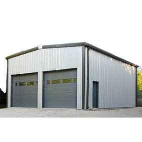 Farm Garden Sheds Factory - OEM/ODM Large Storage Industrial Modern Price Outdoor with Garage Door