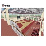 Prefabricated Steel Structure Factory - OEM/ODM Outdoor Stadium Shed Basketball Court Shed