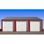 Farm Garden Sheds Factory - OEM/ODM Large Storage Industrial Modern Price Outdoor with Garage Door