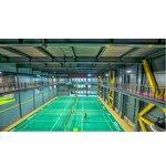 Closed Type Steel Frame Factory - OEM/ODM Indoor Industrial Sports Hall Metal Construction