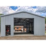 Fireproof Steel Frame Factory - OEM/ODM Carport Prefab Garage Metal Garden Storage Shed