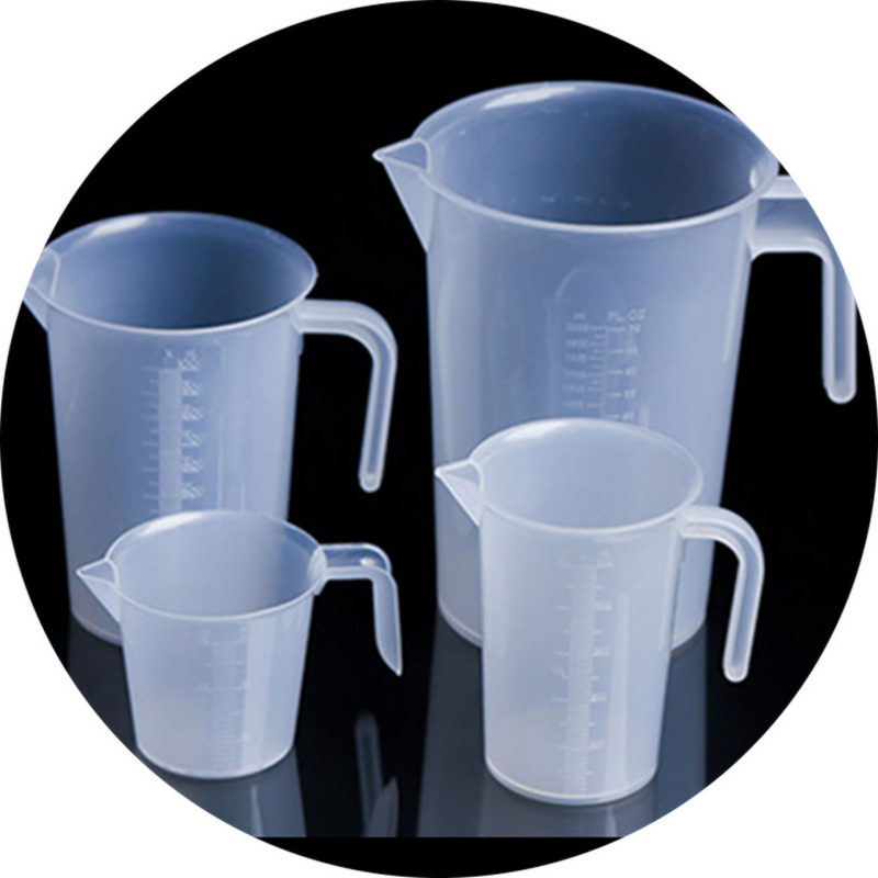 Plastic Beaker Manufacturer - 250-2000ml Lab Graduated Mug with Handle