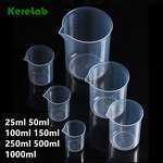 Measure Beaker Supplier - Chemical Science 250ml Graduated Plastic Lab