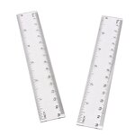 Metal Scale Ruler Supplier - 15-30CM OEM logo High Quality Metric & Inch