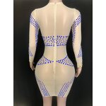 Evening Dress Factory - OEM/ODM NOVANCE 2023 Turkey Bling Bling Stones Blue Gold