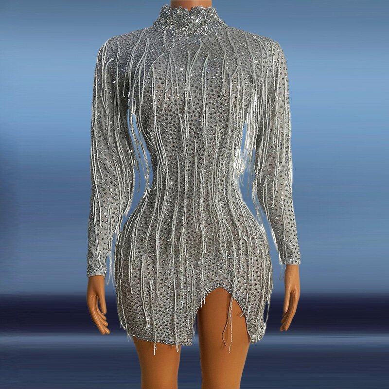 Popular Women's Fashion Manufacturer - OEM/ODM Novance Y2066 Handmade Diamond Tassel Bodycon Mini High